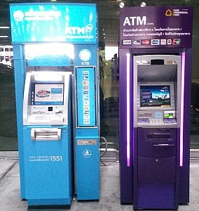 ATM in Bangkok Flughafen, Thailand