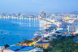 Pattaya Beach - Abenddämmerung